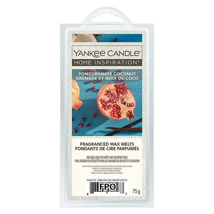 Yankee Candle Home Inspirations Duftwachs - Pomegranate Coconut, 75 g - Vorderansicht