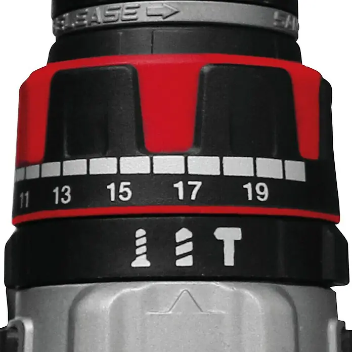 Einhell Taladro percutor de batería TE-CD 18/50 Li-i BL - 18 V, 2 baterías, 2 Ah, 500 r.p.m. - 1.800 r.p.m. - Primer plano