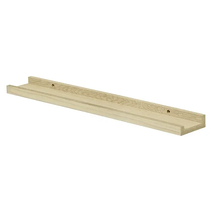 Dolle Wandregal Border - Belastbarkeit: 5 kg, Eiche, L x B x H: 60 x 9 x 3 cm - Diagonale Ansicht