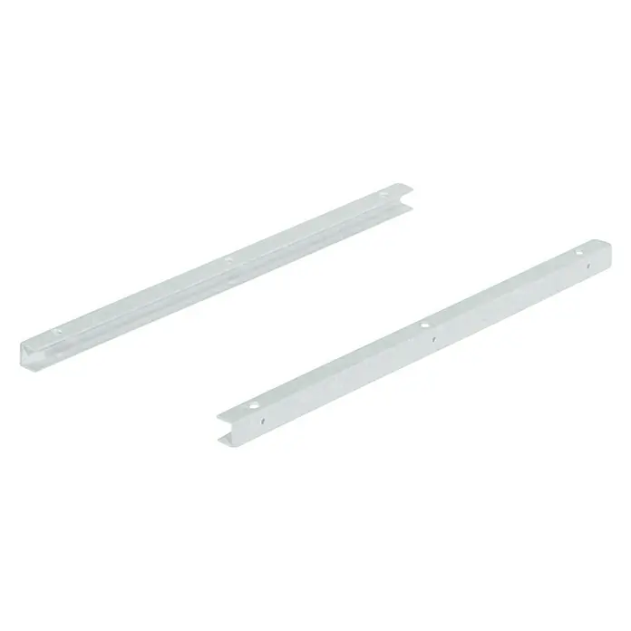Häfele Guía para cajones - Longitud de instalación: 440 mm, 1 par, Plástico, Blanco - Vista angular