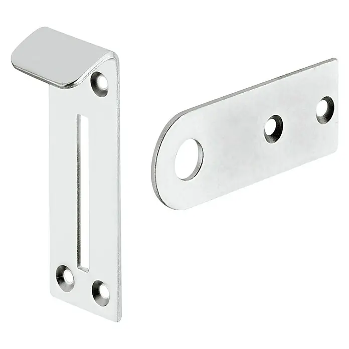 Häfele Cerradura para muebles - L x An: 70 x 25 mm, Zincado - Vista angular