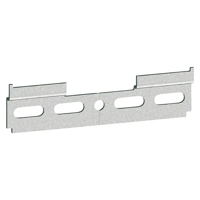 Häfele Pletina de ensamblaje - Largo: 110 mm, Acero, Zincado - Vista frontal