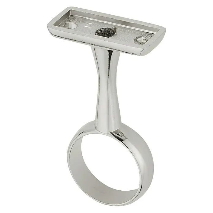 Häfele Soporte de barra para ropa - 25 mm, Zinc, Blanco - Vista angular