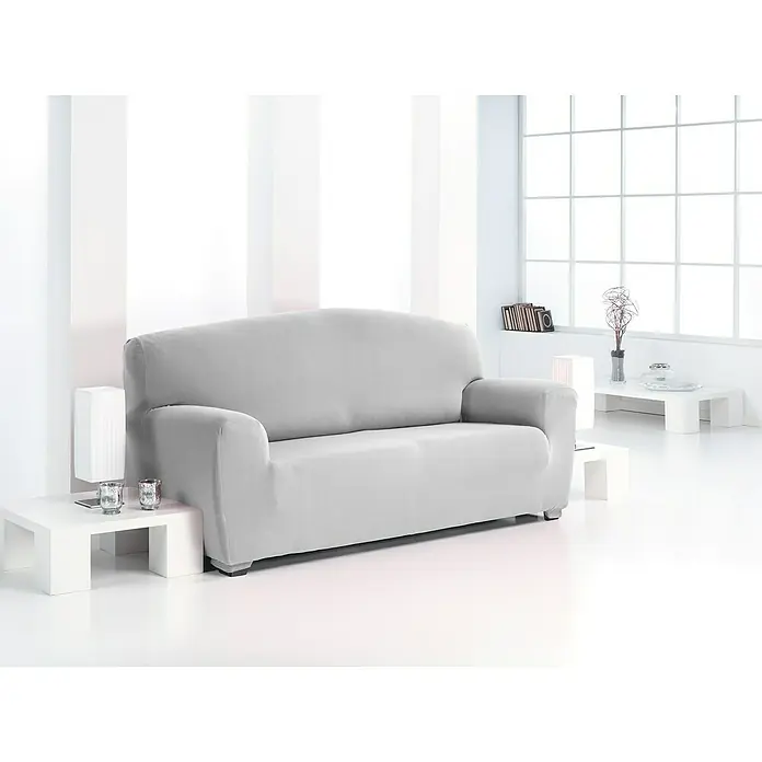 Funda de sofá Kenzo 3 plazas - 180 x 220 cm, Natural, Poliestireno - Foto ambiente