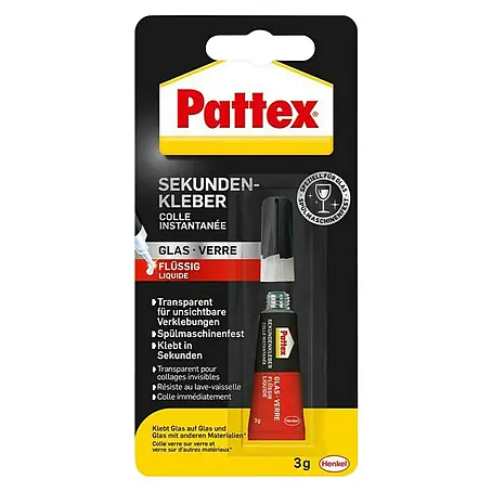 Pattex  Sekundenkleber Glas