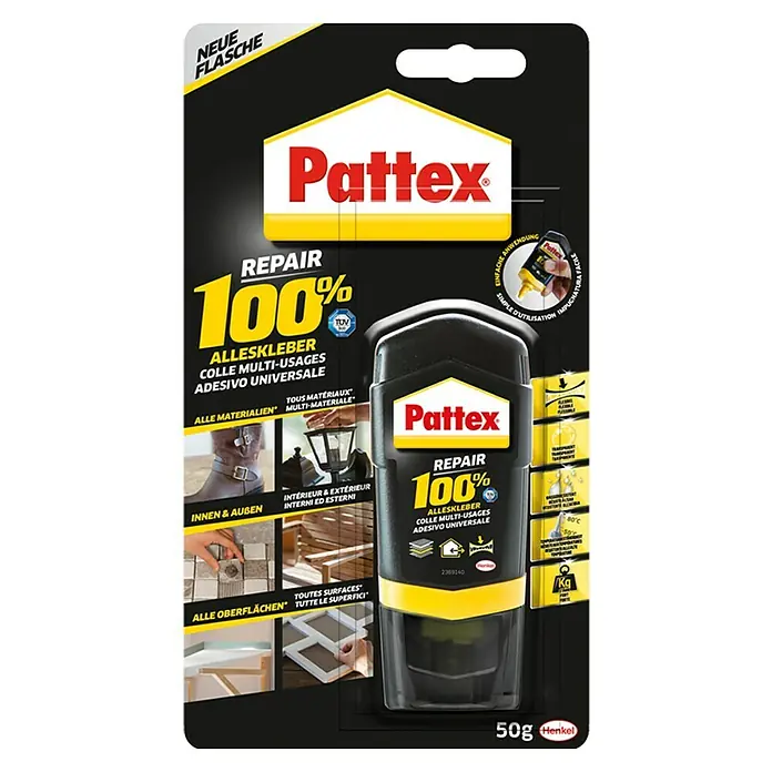 Pattex 100% Kraftkleber Multi-Power-Kleber - 50 g, Flasche, Flüssig - Vorderansicht