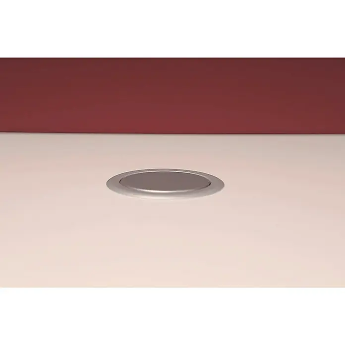 UniTEC Steckdosensäule - Versenkbar, 3-fach, 2 USB-Anschlüsse, Silber/Schwarz - Detailaufnahme