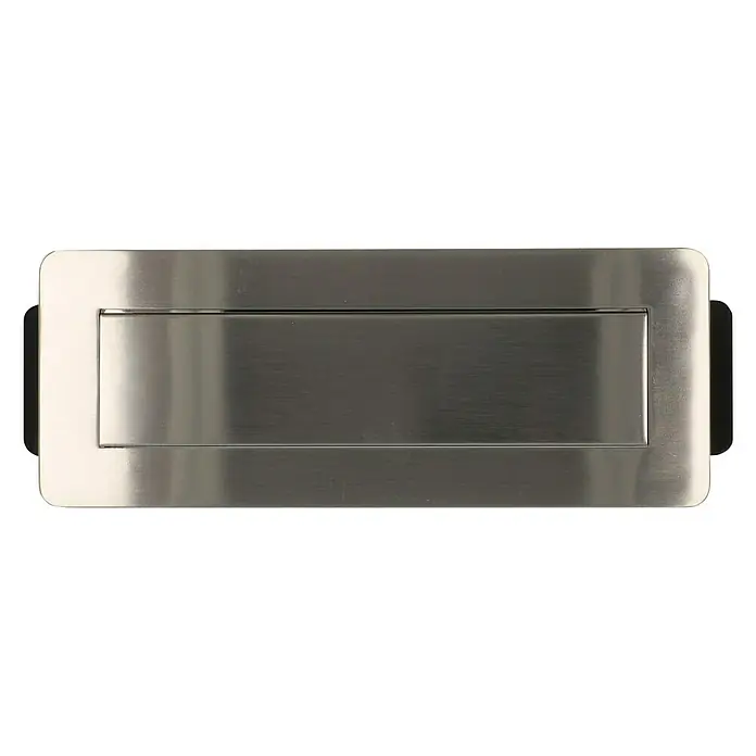 UniTEC Tischsteckdose - Versenkbar, 3-fach, Silber, 2 USB-Anschlüsse, Kabellänge: 2 m - Ansicht von oben