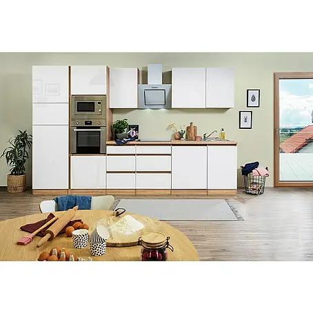 Respekta Premium  Küchenzeile GLRP345HESWGKE