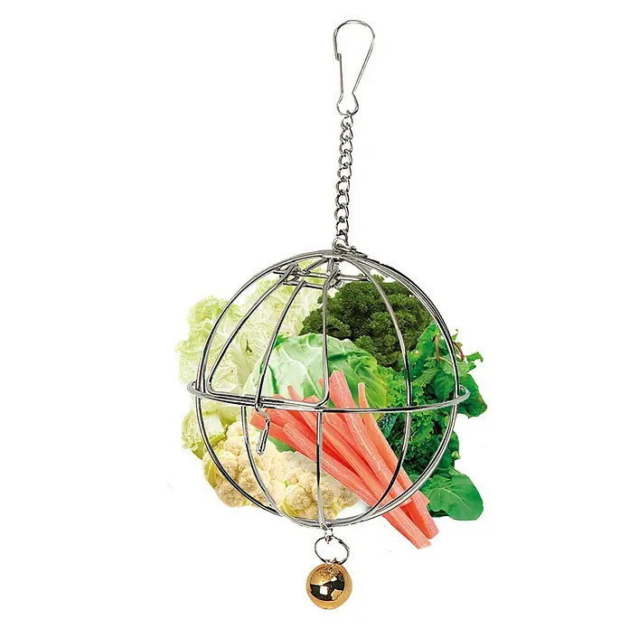 Karlie Voederdispenser Saladebal - 22 x 12,5 x 10 cm, Metaal - Toepassingsvoorbeeld