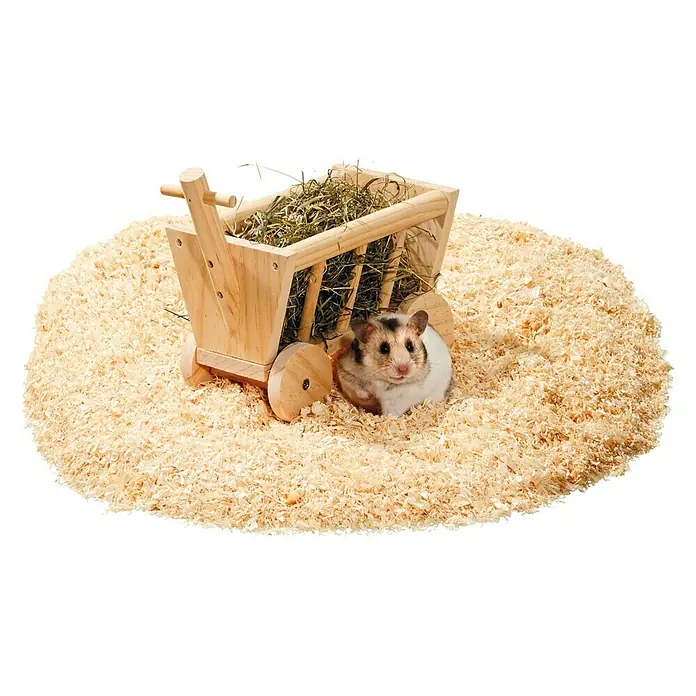 Karlie Voederdispenser Hooiruif - 20 x 12 x 14 cm, Hout - Toepassingsvoorbeeld