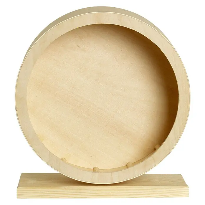 Karlie Knaagdierspeelgoed Bogie Wheel - 31,5 x 29 x 12 cm, Hout - Vooraanzicht