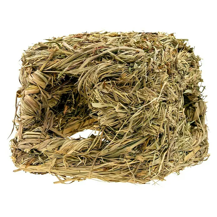 Karlie Grasnest Grashuis - 26 x 17 x 17 cm, Gras - Vooraanzicht