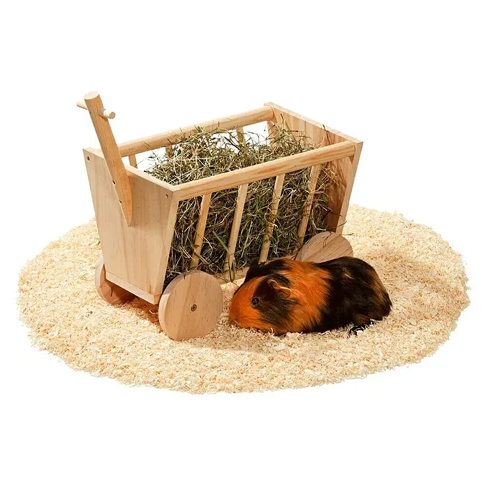 Karlie Voederdispenser Hooiruif - 29 x 19 x 21 cm, Hout - Toepassingsvoorbeeld