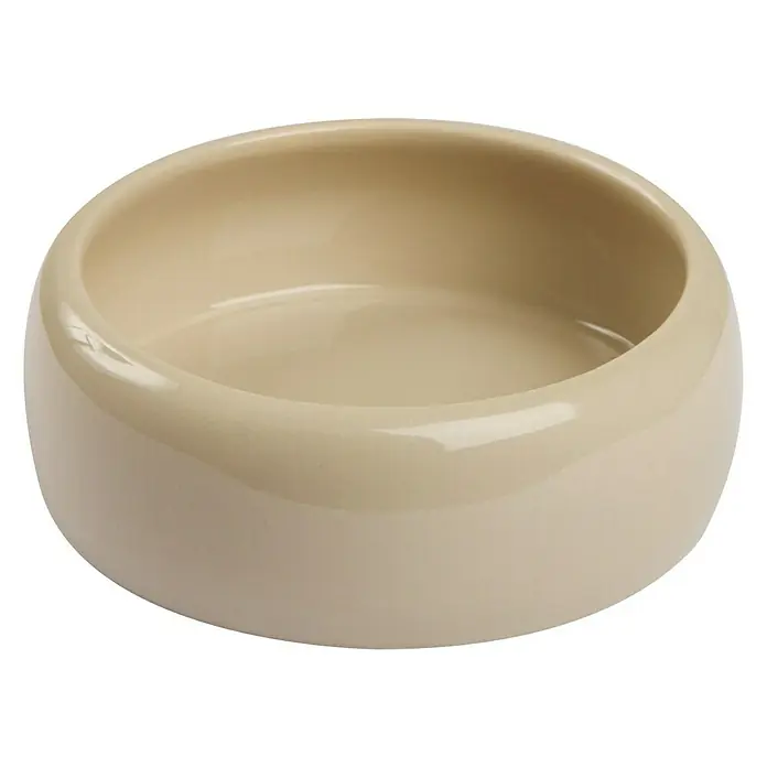 Kerbl Futtertrog - 11 x 11 x 5 cm, Steinzeug, Fassungsvermögen: 250 ml - Vorderansicht