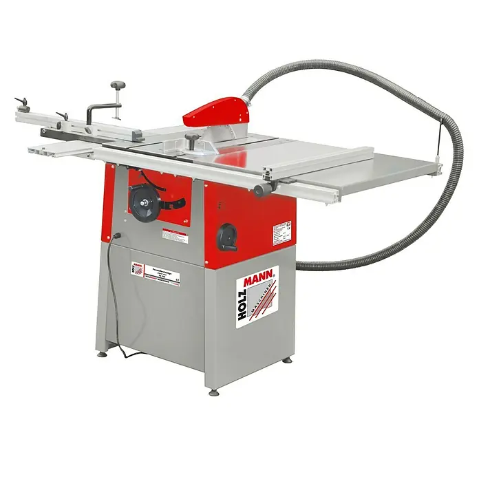 Holzmann Tischkreissäge TS250 - 3.100 W, Durchmesser Sägeblatt: 254 mm, 4.000 U/min, 400 V/50 Hz - Diagonale Ansicht