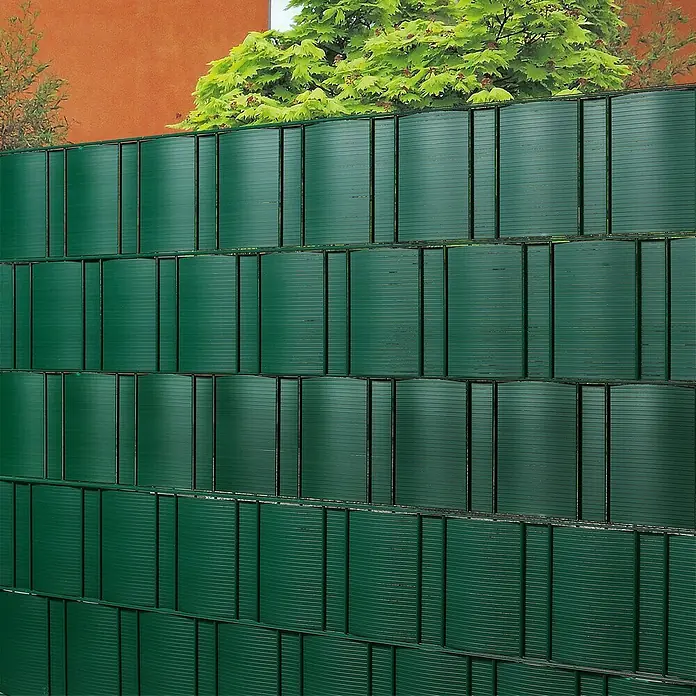 Sichtschutzstreifen - 251,5 x 19 cm, PVC, Grün, Gestreift - Anwendungsbeispiel