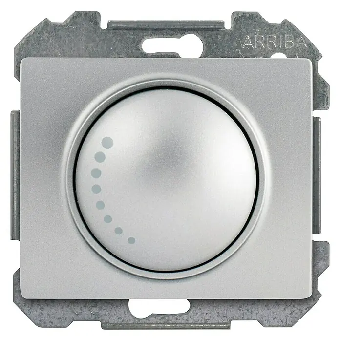 Siemens Delta Iris Regulador LED - Aluminio, Plástico, Montaje en la pared - Vista frontal