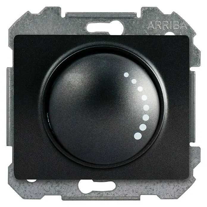 Siemens Delta Iris Regulador LED - Antracita, Plástico, Montaje en la pared - Vista frontal