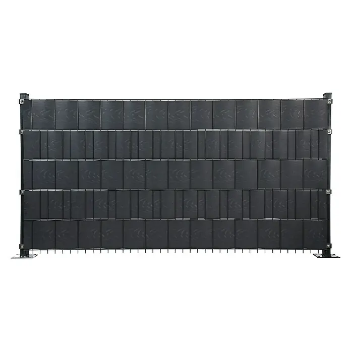 Sichtschutzstreifen - 251,5 x 19 cm, PVC, Anthrazit - Vorderansicht