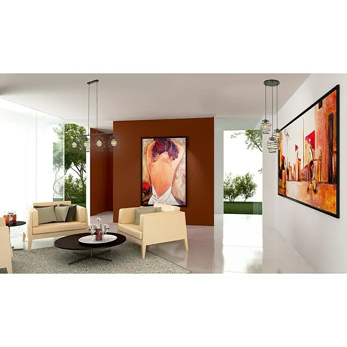 Briloner Hanglamp Swirl - 60 W, l x b x h: 111 x 21 x 130 cm, Zwart, E27 - Sfeeropname
