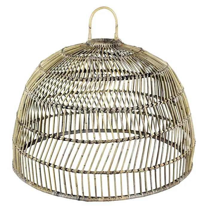 Hanglamp Bamboe - Bruin, Hoogte: 58 cm - Vooraanzicht