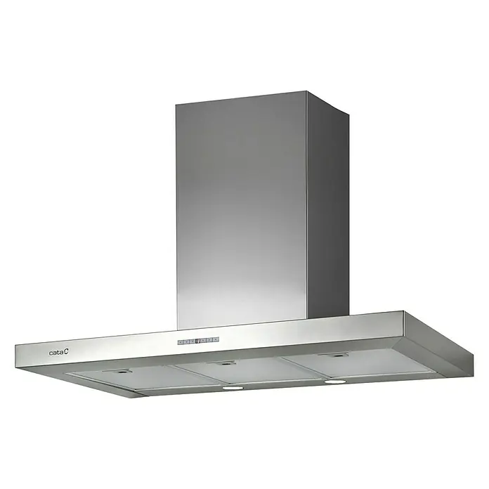 Cata Campana de pared Sygma 9000 X - Ancho: 90 cm, Potencia de aire máx.: 850 m³/h, Acero inoxidable - Vista angular