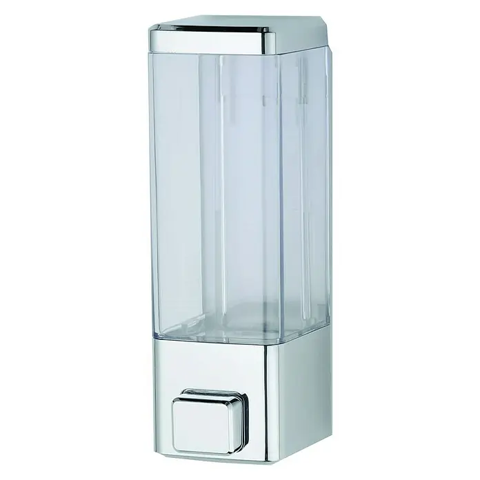 CM Baños Dispensador de jabón ABS - 320 ml, Cromo - Vista frontal