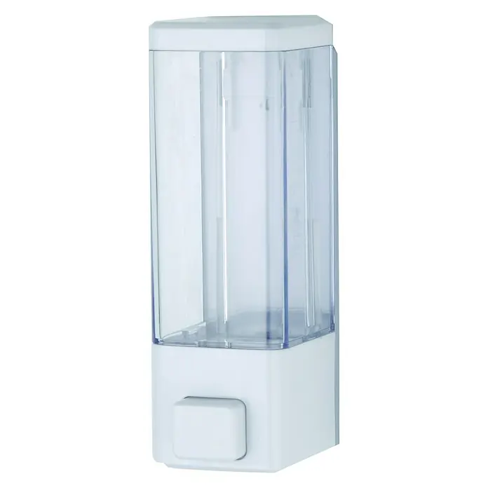 CM Baños Dispensador de jabón ABS - 320 ml, Blanco - Vista frontal