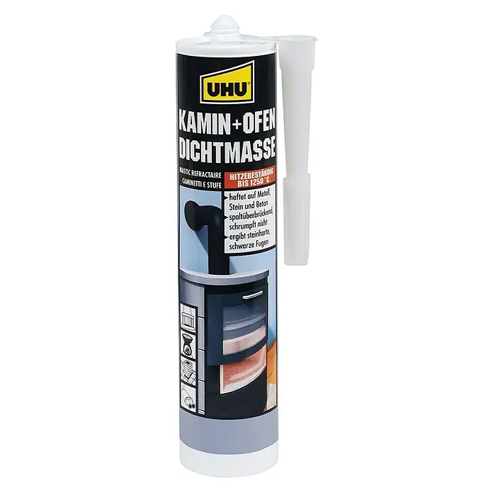UHU Dichtmasse Kamin und Ofen - 530 g - Vorderansicht
