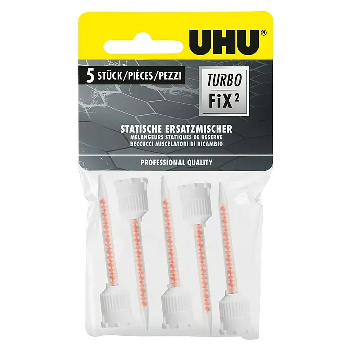 UHU Turbo Fix² Statikmischer - 5 Stk. - Vorderansicht
