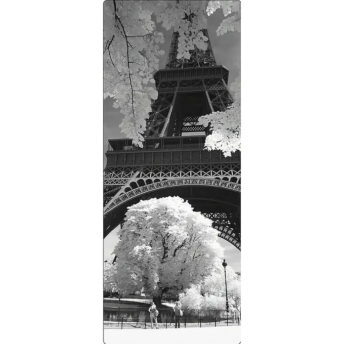 SanDesign Handmuster Eiffeltower - 17,5 cm x 7 cm x 8 mm, Landschaft & Stadt - Draufsicht