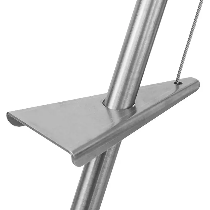 Schwenkgrill - Silber, Hauptgrillfläche: Ø 50 cm - Detailaufnahme