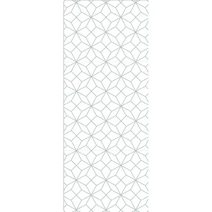 SanDesign Handmuster - 17,5 cm x 7 cm x 3 mm, White Stars - Draufsicht