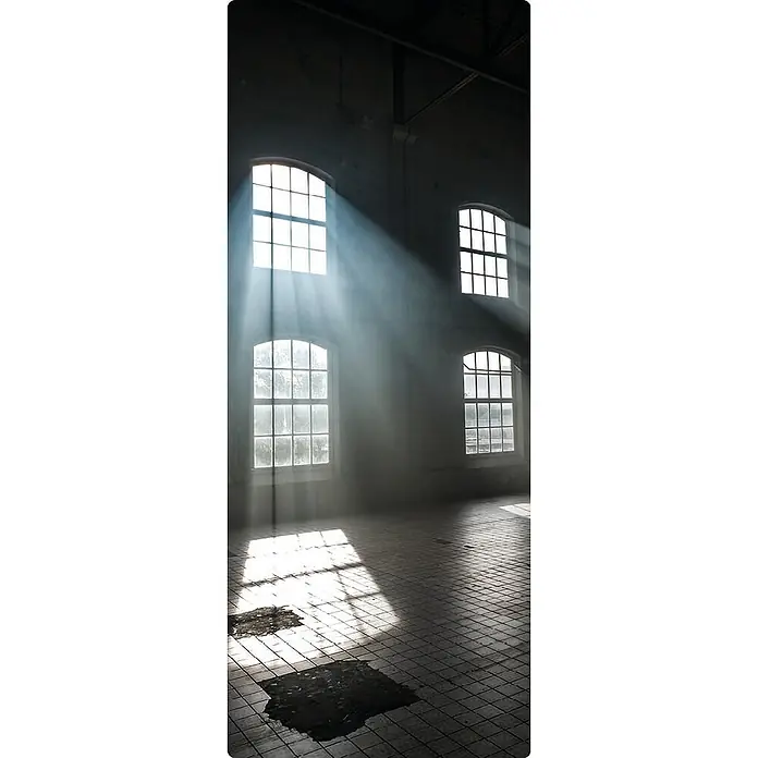 SanDesign Handmuster Lost Place Loft - 17,5 cm x 7 cm x 8 mm, Landschaft & Stadt - Draufsicht