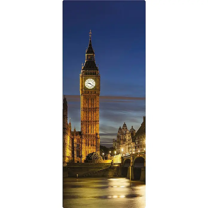 SanDesign Handmuster London at Night - 17,5 cm x 7 cm x 8 mm, Landschaft & Stadt - Draufsicht