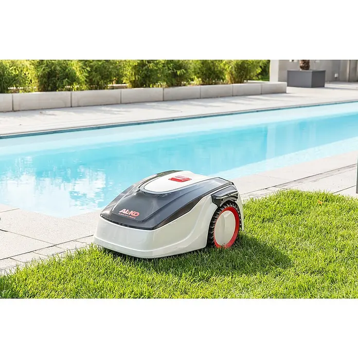 Bosch Robotska kosilica ROBOLINHO 300 E - 20 V, Litij-ionska, 2,5 Ah, 1 baterija, Maksimalna preporučena površina: 300 m² - Živopisni prikaz