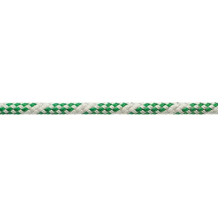 Robline Cabo a metros Sirius 300 - Diámetro: 6 mm, Blanco/Verde, Poliéster - Primer plano