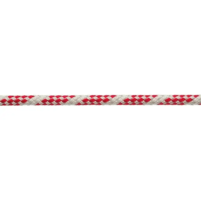Robline Cabo a metros Sirius 300 - Diámetro: 6 mm, Blanco/Rojo, Poliéster - Primer plano