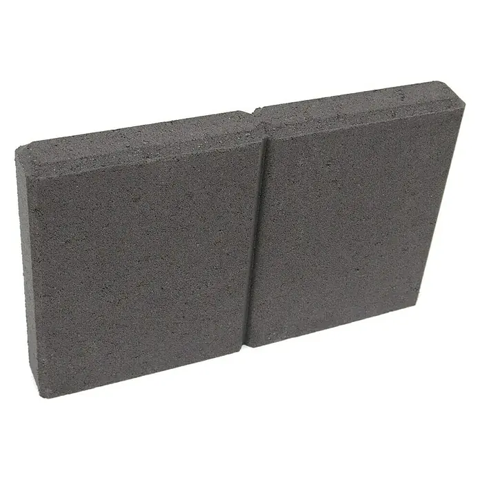 Randstein C-Line - 40 x 5 x 25 cm, Anthrazit, Beton - Diagonale Ansicht