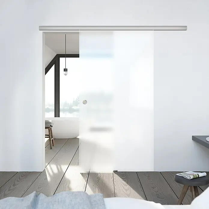 Diamond Doors Glasschiebetür Luminato - 935 x 2.058 mm, Einscheibensicherheitsglas (ESG) - Stimmungsaufnahme