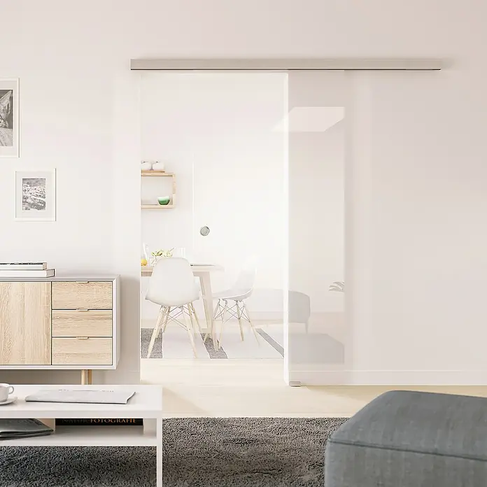 Diamond Doors Glasschiebetür Clear - 935 x 2.058 mm, Klarglas, Einscheibensicherheitsglas (ESG) - Stimmungsaufnahme