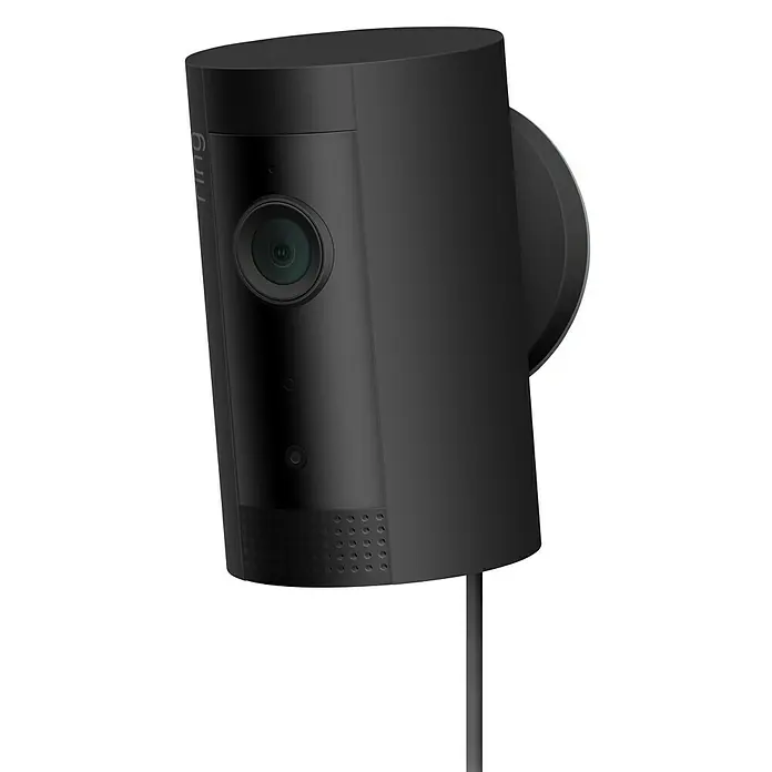 Ring Innenkamera Indoor Cam - Netzbetrieben, 1.080 Pixel (Full HD), Schwarz - Diagonale Ansicht