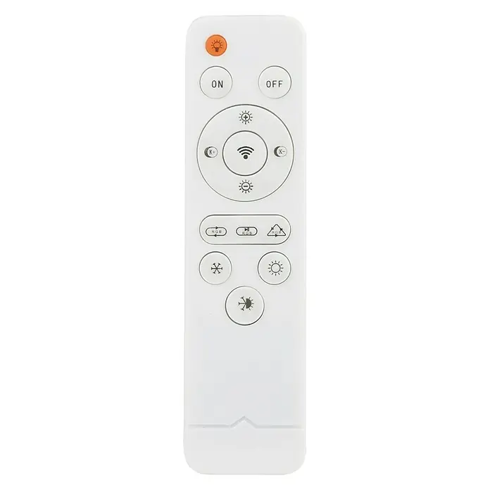 Lavida Led-plafondlamp, rond - 24 W, Ø x h: 410 mm x 10,5 cm, Wit, Koud wit - Vooraanzicht