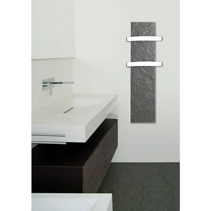 ClimaStar Speichersteinheizung Style - 500 W, Schieferschwarz, 100 x 25 x 4 cm - Stimmungsaufnahme
