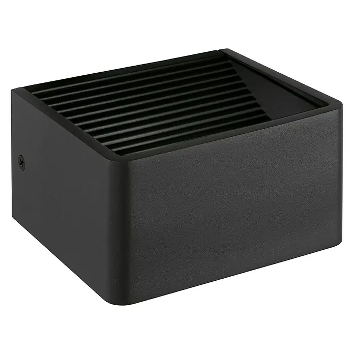 Eglo Doninni LED-Außenwandleuchte Doninni 1 - 6 W, 135 x 120 x 75 mm, Anthrazit, IP44 - Diagonale Ansicht