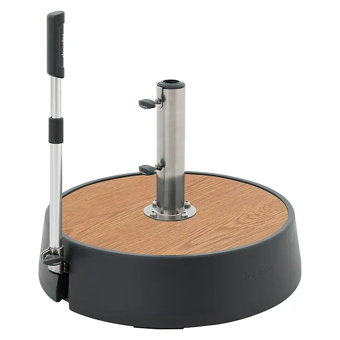 Doppler Expert Abdeckplatte Easy Move - Holz, Passend für: Doppler Expert Granitschirmständer Easy Move - Vorderansicht