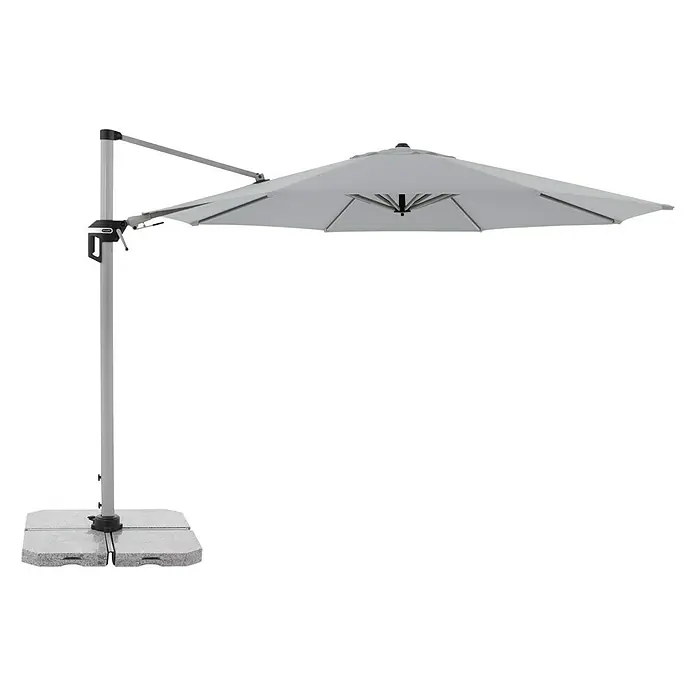 Doppler Active Pendelschirm - Hellgrau, 370 cm - Rechte Seitenansicht