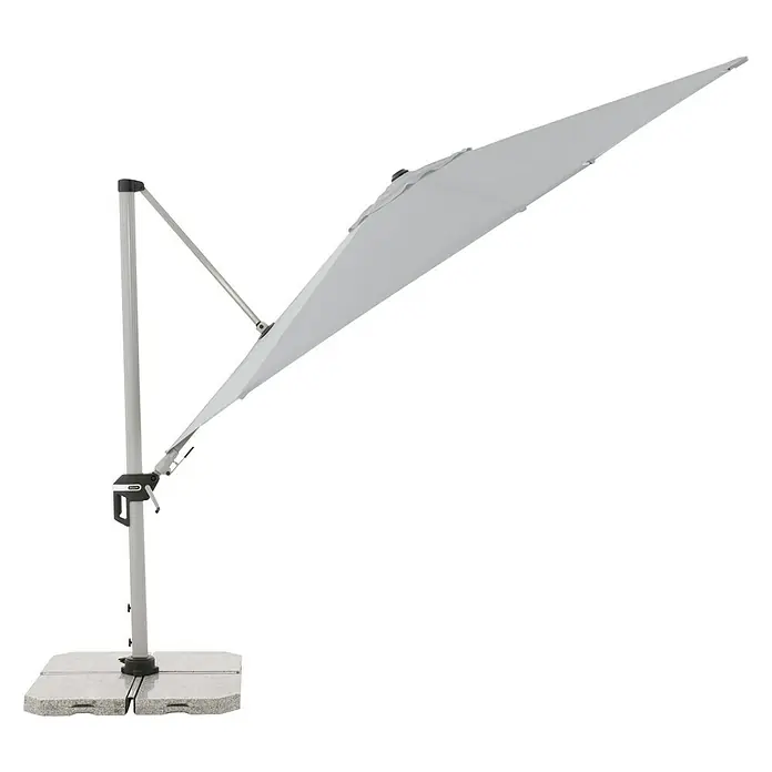 Doppler Active Pendelschirm - Hellgrau, 370 cm - Rechte Seitenansicht