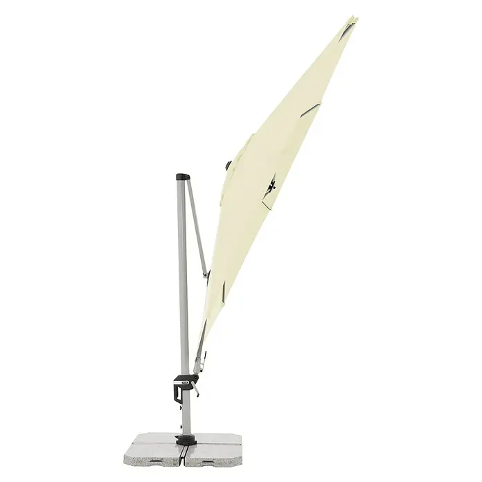 Doppler Active Pendelschirm - Natur, 370 cm - Rechte Seitenansicht